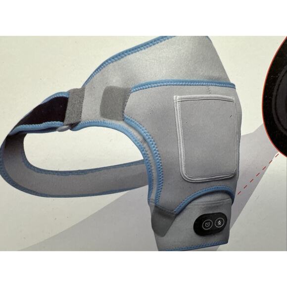Heated Shoulder Brace Wrap, Adjustable Shoulder Heating Pad {T} - Picture 8 of 15